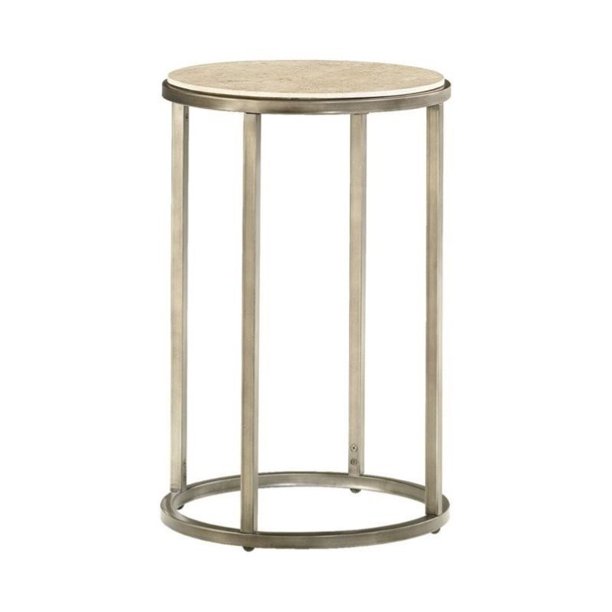 Hammary Modern Basics Round End Table in Textured Bronze - Walmart .