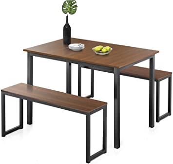 Amazon.com - HOMURY Modern Studio Soho Dining Table with Two .