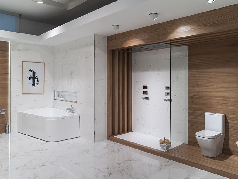 Technology: the focus in #bathroom design by Noken. Porcelanosa .
