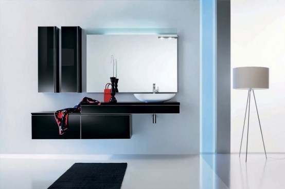 Modern Black Bathroom Furniture - Onyx by Stemik Living - DigsDi