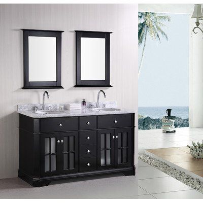 Special Offers - Imperial 60 Double Sink Bathroom Vanity Set - In .
