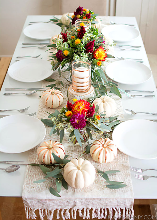 Fall Tablescape - Homey Oh