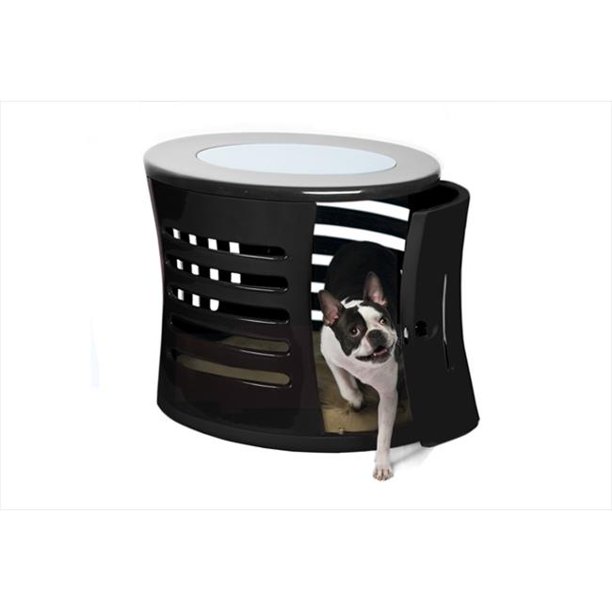 DenHaus ZH01-BLK Small ZenHaus Indoor Dog House and End Table in .