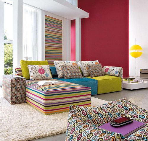 Modern Furniture In The Rainbow Colors
