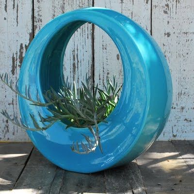 Modern Hanging and Tabletop Circle Pots by Potted | Outdoor living .