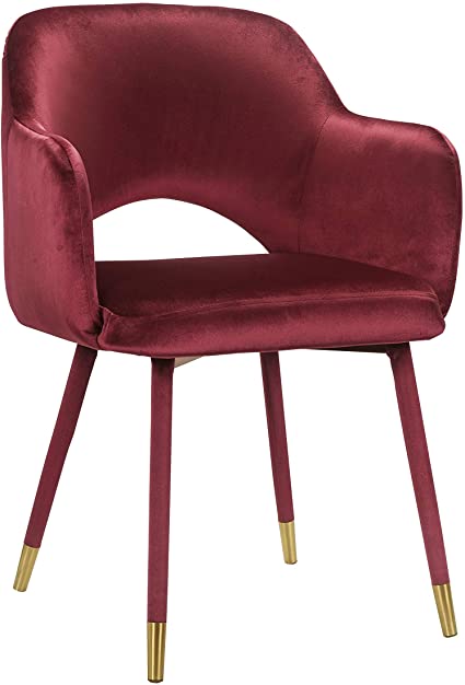 Amazon.com: Acme Furniture Applewood Accent Chair, Bordeaux-Red .