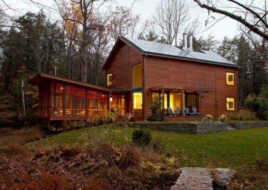 Modern House With A Rustic Cedar Exterior And Calm Interior .