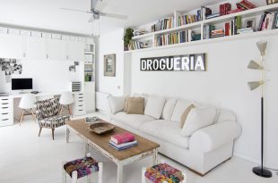 Vivacious White Apartment With Shabby Chic Furniture - DigsDi