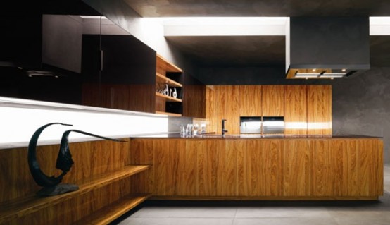 25 Modern Kitchens In Wooden Finish - DigsDi