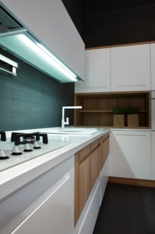 Modern Kitchen Of Natural Elm Wood By Stosa - DigsDi