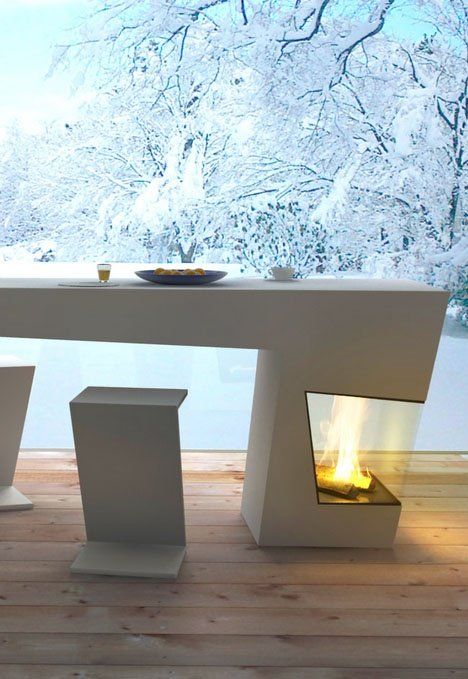 fireplacetable in 2020 | House design, Futuristic furniture .