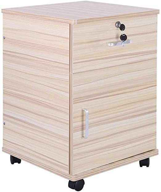 Amazon.com: Barcley Wood File Cabinets with Lock, Bedroom Storage .