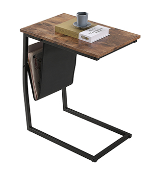 Amazon.com: BONZY HOME Industrial Side Table with Side Pocket .