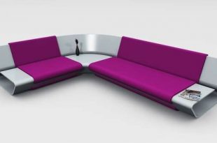 The Slim Sofa by Stephane Perruchon is Perfect for Space-Saving .