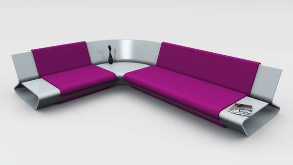 The Slim Sofa by Stephane Perruchon is Perfect for Space-Saving .