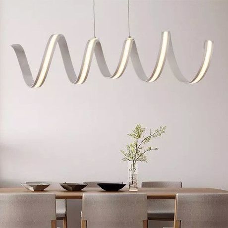 Spiral Art // LED Pendant Light | Spiral art, Pendant light, Led .