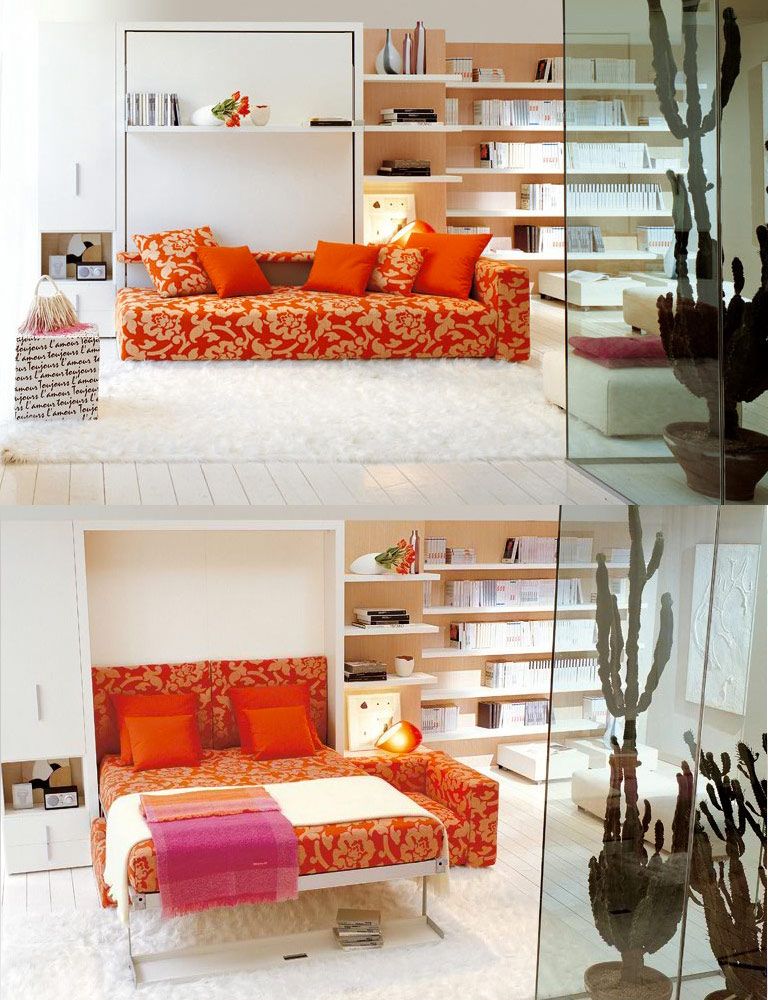 Multi Purpose Furniture | Beds for small rooms, Modern murphy beds .