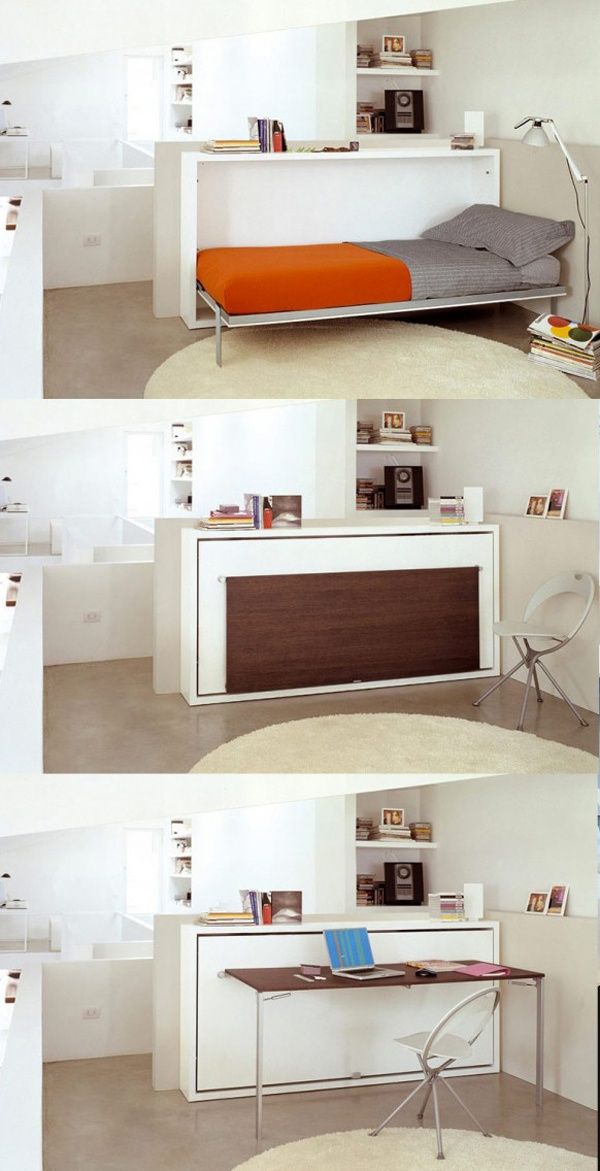 Multifunctional Tiny House Furniture: Hidden Bed & Table | Tiny .
