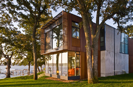 House On Lake Okoboji – modern wooden house design 2 - The Great .