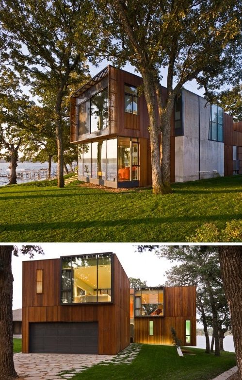 House on Lake Okoboji / Min | Modern lake house, Architecture .