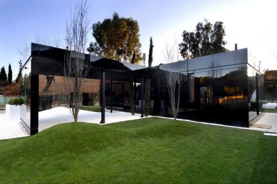 Modular Glossy Black Houses by A-Cero | DigsDigs | Modular home .