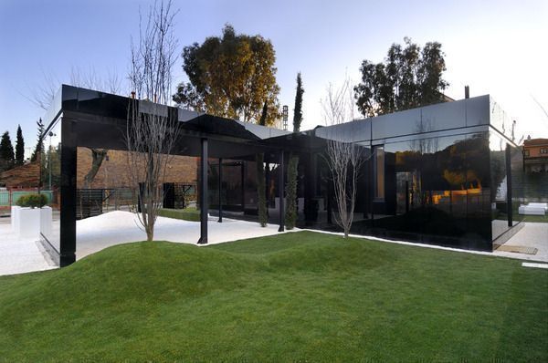 Glass Prefab Homes - Black Glass Modular Home Design by A-Cero .