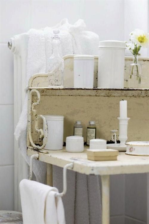 DS #white #iron #shelf #bath (avec images) | Salle de bain .