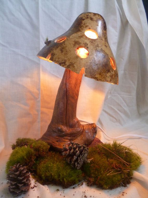 Magic Mushroom Lamp by EnchantedPathDesigns on Etsy, $65.00 .