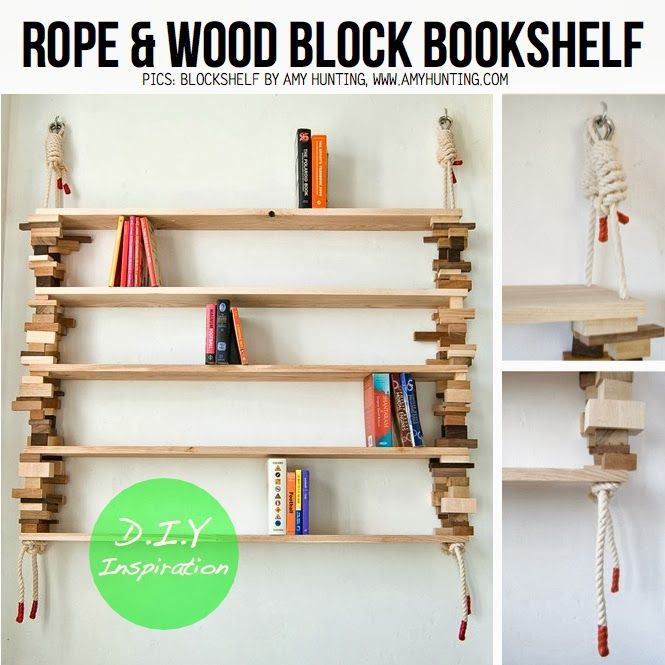 Recycled Rope Craft Ideas | Ράφια, Ξύλινο ράφι, Μαστορέματα στο σπίτ