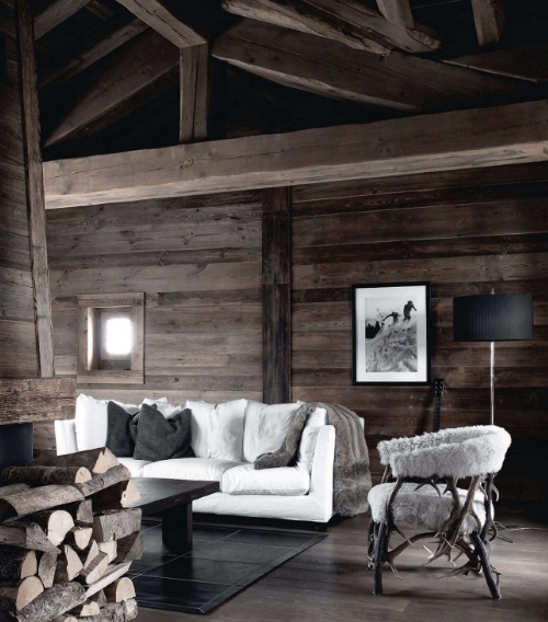 35 Natural Chalet Living Room Designs - DigsDi