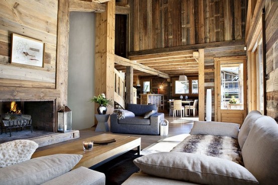 natural-chalet-living-room-designs-33-554x369 - Home Architecture .