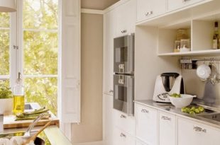 Home Decor: Neutral Kitchen Design In Natural Colors And Materia