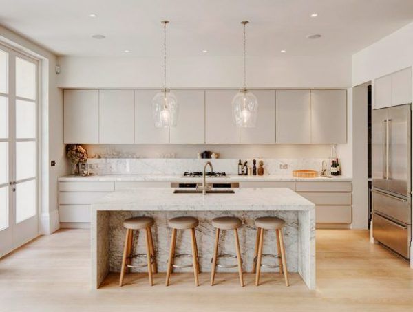 Pretty and neutral kitchen designs | Home decor kitchen, Modern .