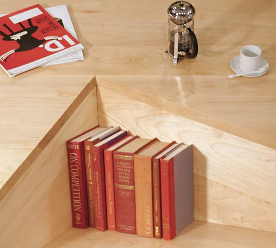Not Ordinary Shaped Coffee Table With Book Storage (With images .