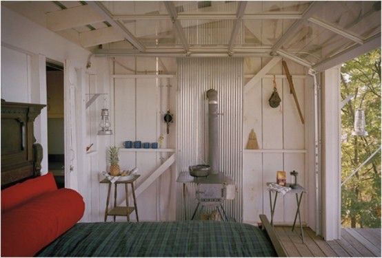 Off-The Grid Cabin With A Traditional Interior | DigsDigs | Tiny .