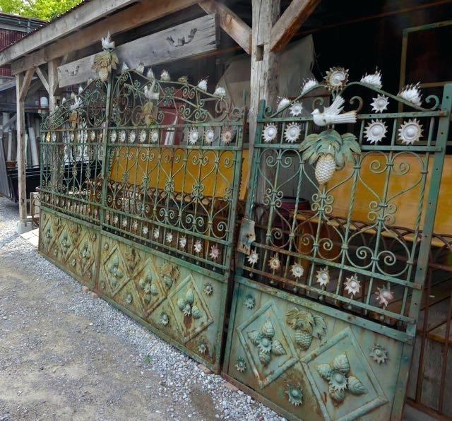 Vintage Gates Antique One Of A Kind Iron With Entry Gate Set Wall .