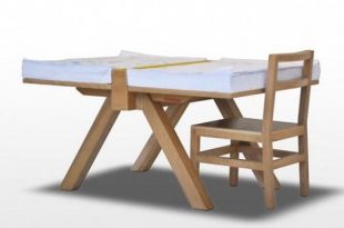 Original Drawing Table for Two Kids – Foglio by Domodinamica .