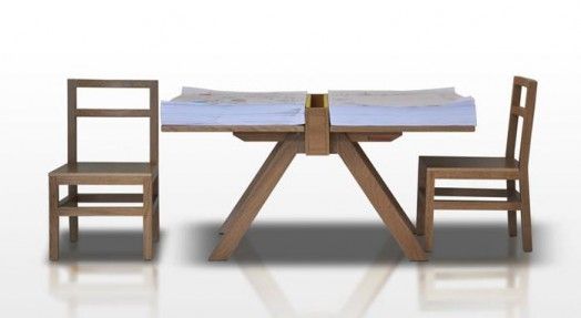 Original Drawing Table for Two Kids - Foglio by Domodinami