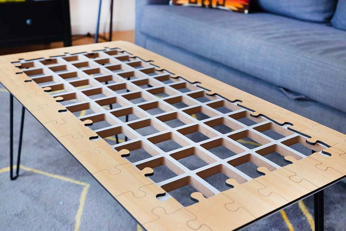 The Jigsaw Puzzle Coffee Table by Unnecessary Inventions — Kickstart