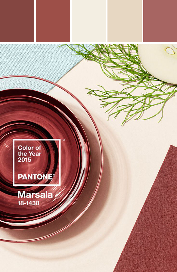 2015 Color of the Year-Marsala #pantone | Pantone colors 2015 .