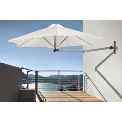Paraflex Wall Mounted Umbrella Instant shade | Patio umbrella .