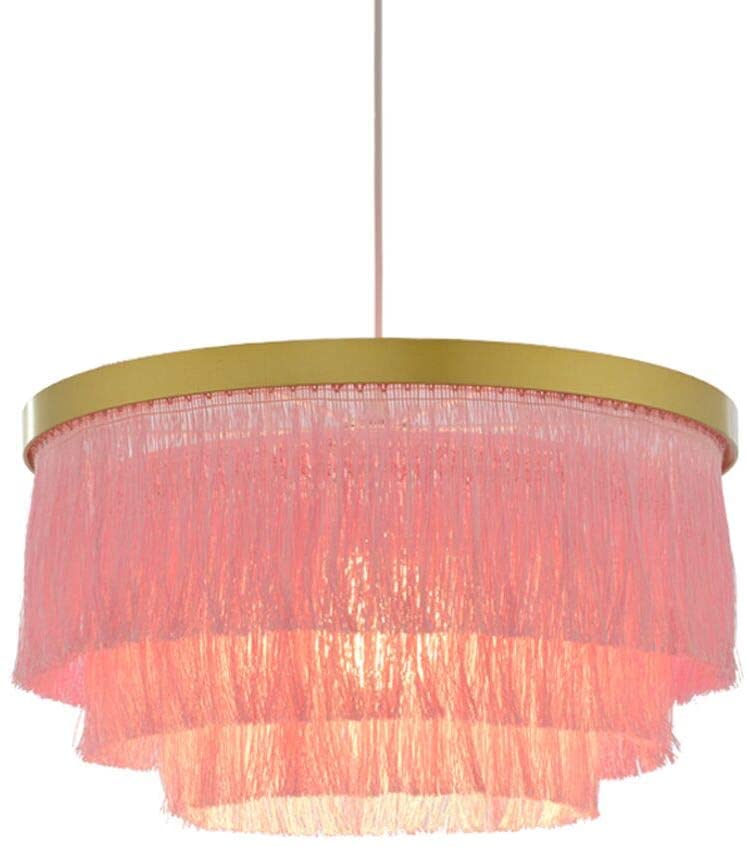 Nordic Decorative Pendant Light Warm Romantic LED Tassel Ceiling .