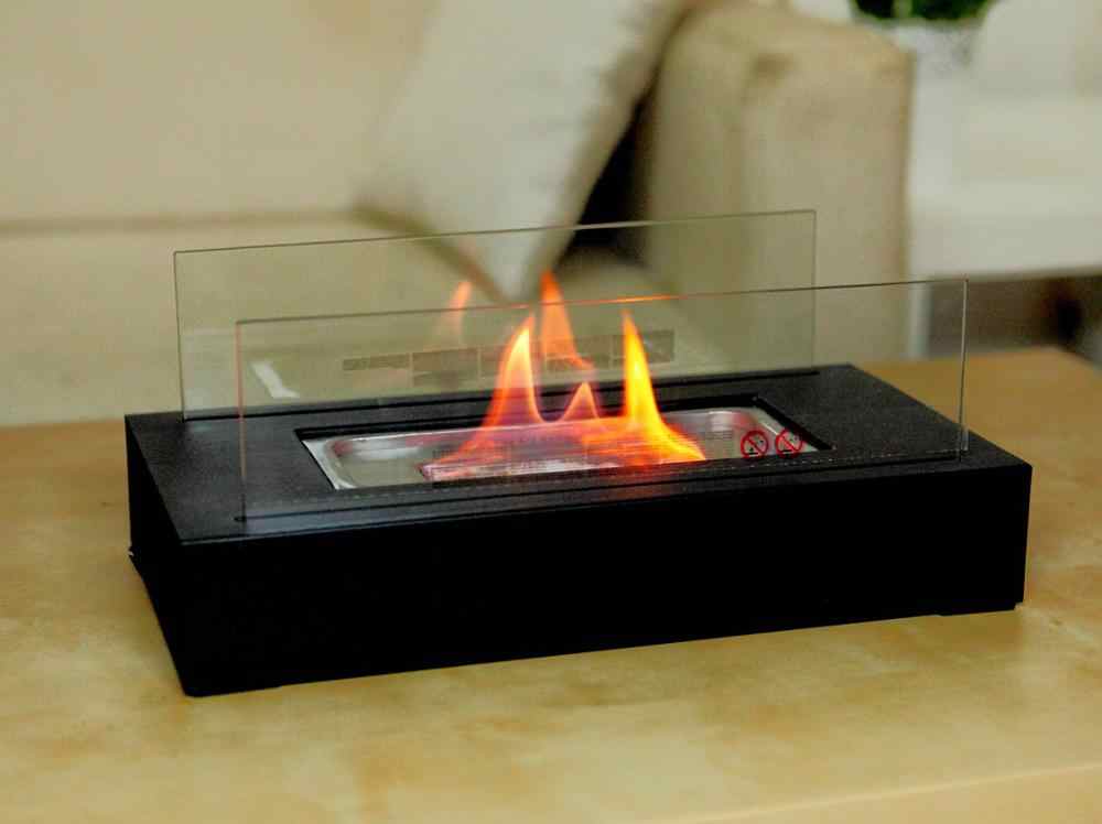 Bio ethanol fireplace burner heater fuel ventless table top .