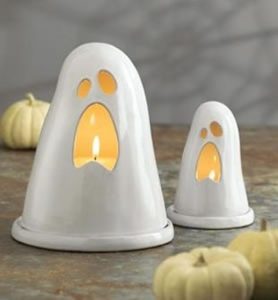 Pure White Halloween: 54 Elegant Ideas | DigsDigs | Ceramic candle .
