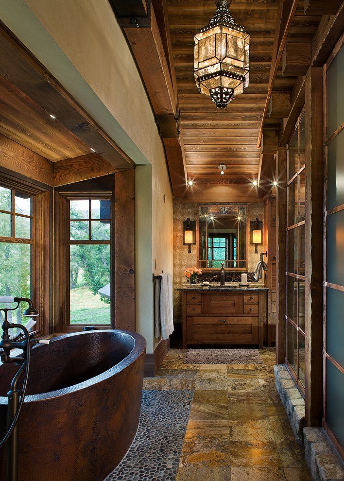 15 Refined Rustic Bathroom Designs For Your Rustic Home | Rustic .
