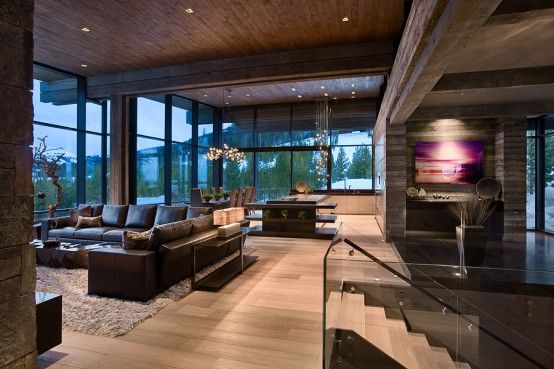 Remote Mountain Chalet With Luxury Inside And Outside | Modern .