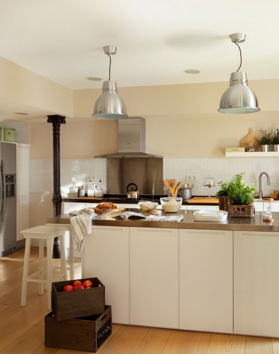 Retro Kitchen Design Inspiration With Industrial Touches - DigsDi