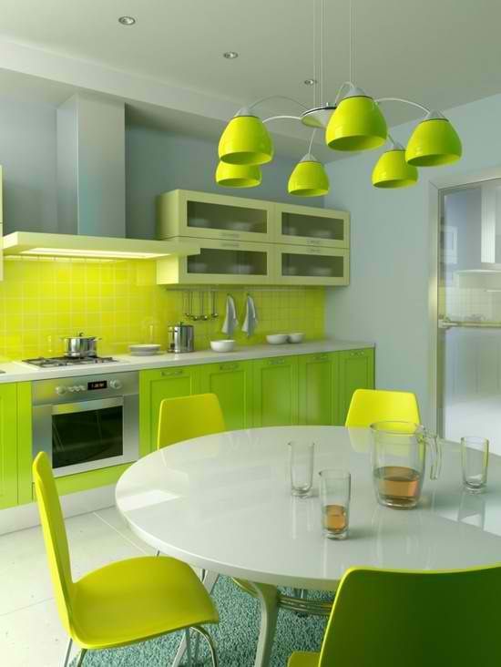 Rock The Colors: 32 Neon Home Décor Ideas | DigsDigs | Kitchen .