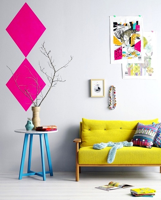 Rock The Colors: 32 Neon Home Décor Ideas - DigsDi