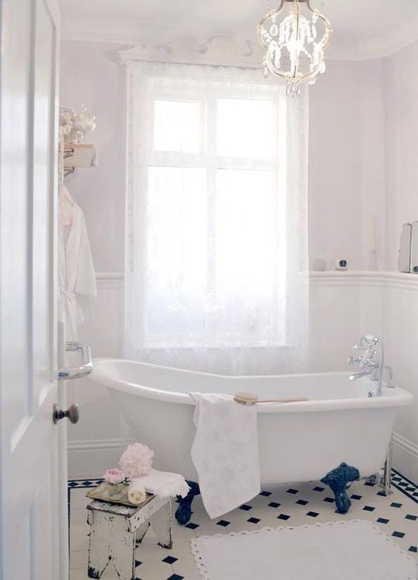 26 Adorable Shabby Chic Bathroom Décor Ideas - Shelterne